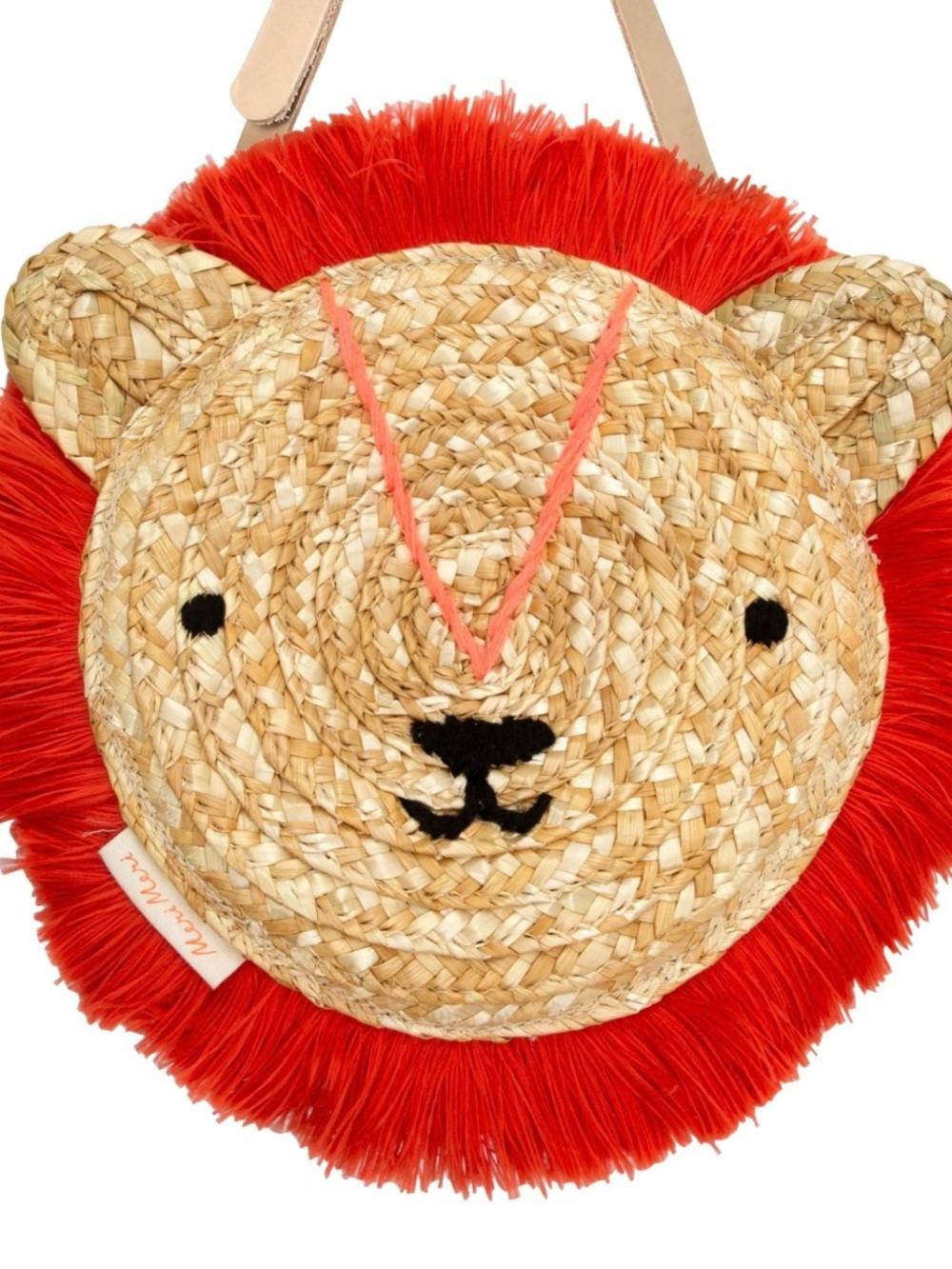Meri Meri Straw Lion Crossbody Bag